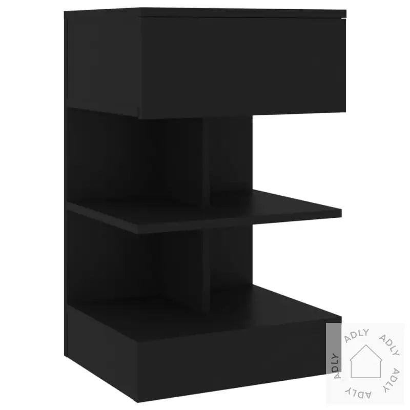 Nattbord Svart 40X35X65 Cm Konstruert Tre