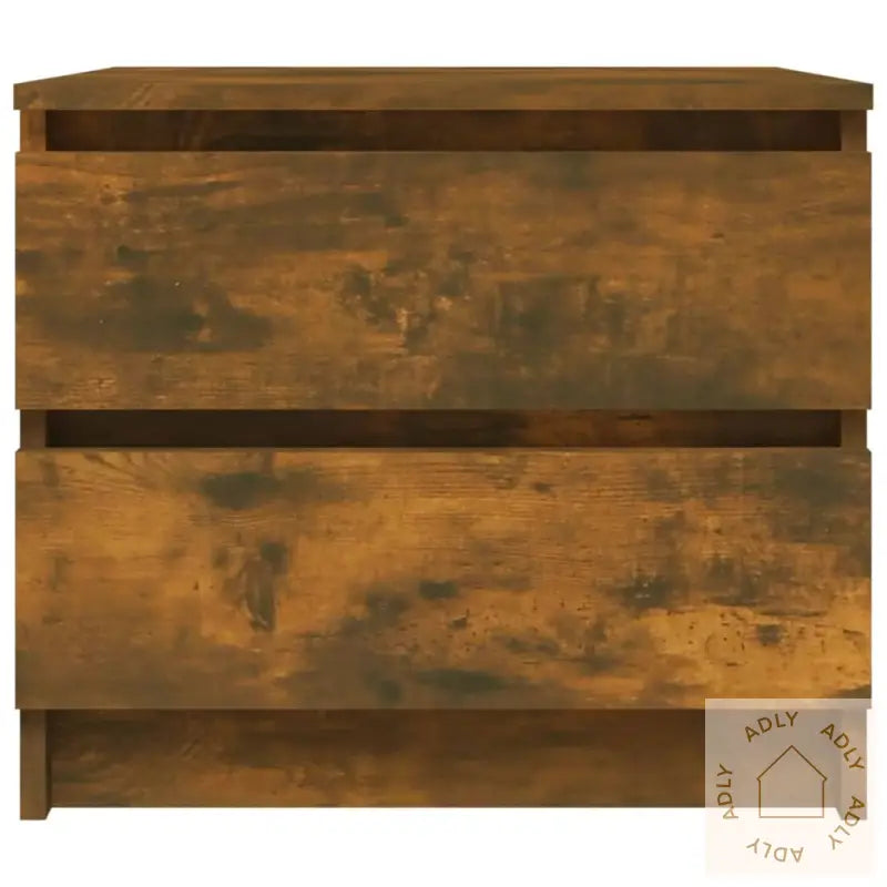 Nattbord 2 Stk Røkt Eik 50X39X43,5 Cm Konstruert Tre