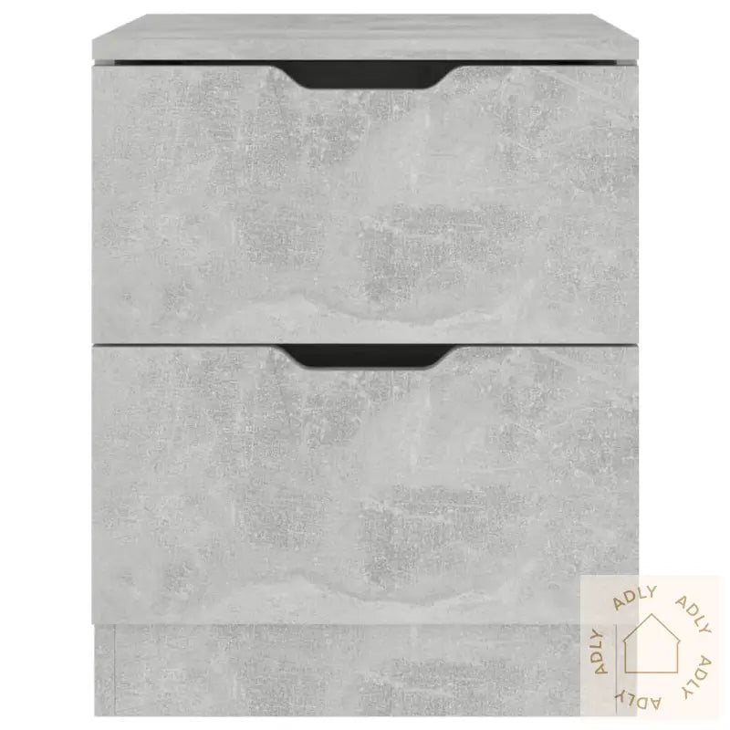 Nattbord Betonggrå 40X40X50 Cm Konstruert Tre