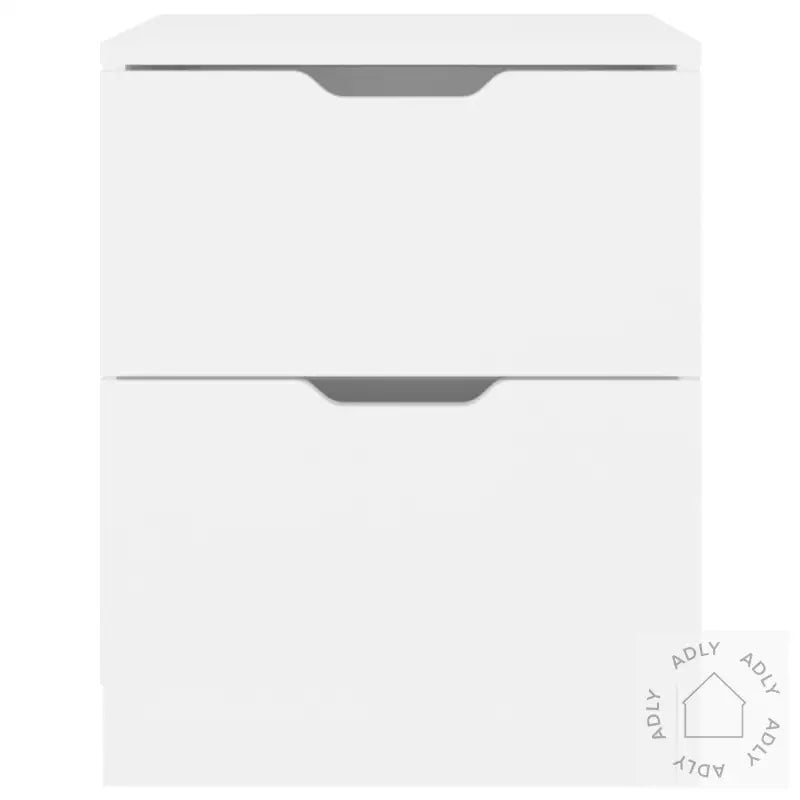 Nattbord 2 Stk Hvit 40X40X50 Cm Konstruert Tre