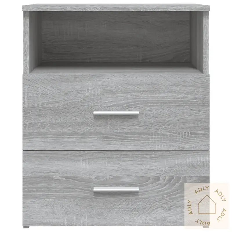 Nattbord 2 Stk Grå Sonoma 50X32X60 Cm