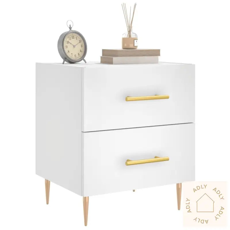 Nattbord Hvit 40X35X47,5 Cm Konstruert Tre