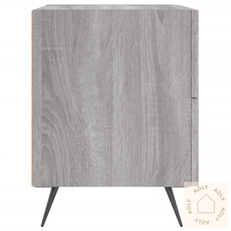 Nattbord 2 Stk Grå Sonoma 40X35X47,5 Cm Konstruert Tre