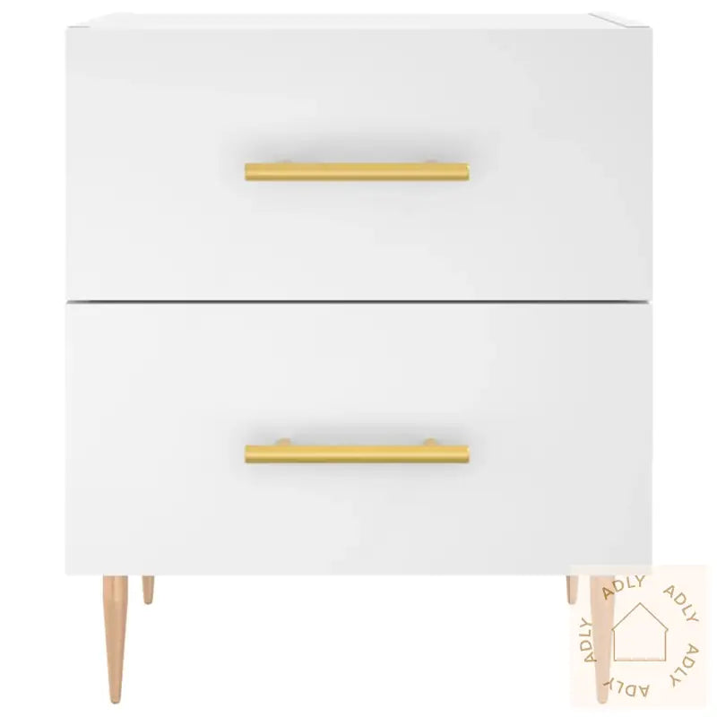 Nattbord Hvit 40X35X47,5 Cm Konstruert Tre
