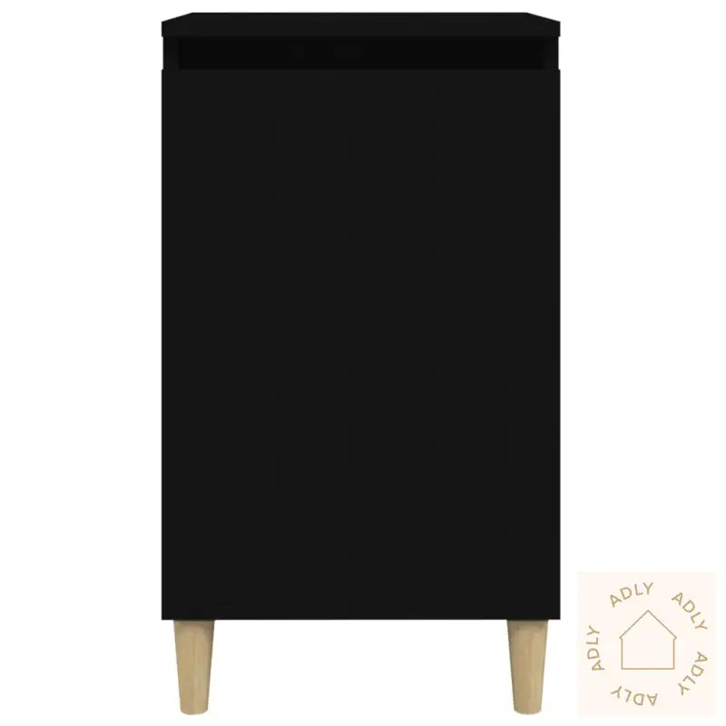 Nattbord 2 Stk Svart 40X35X70 Cm Konstruert Tre