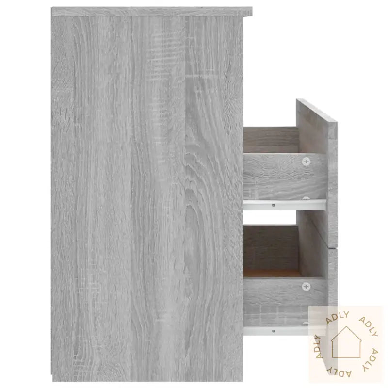 Nattbord Grå Sonoma 50X32X60 Cm