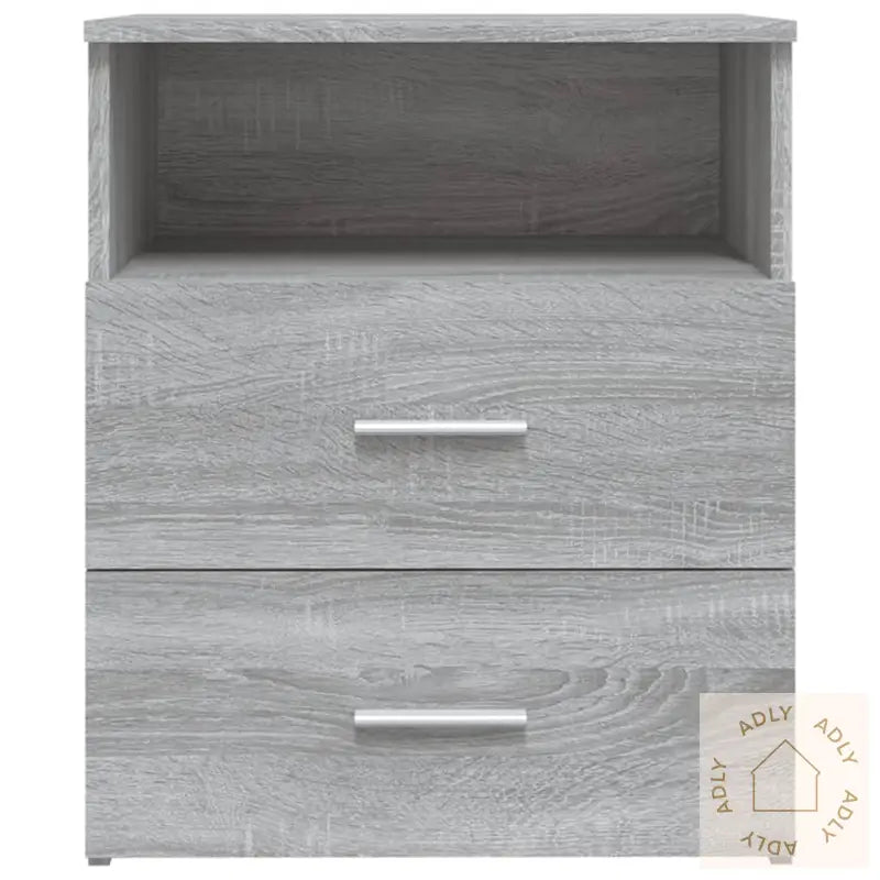 Nattbord Grå Sonoma 50X32X60 Cm