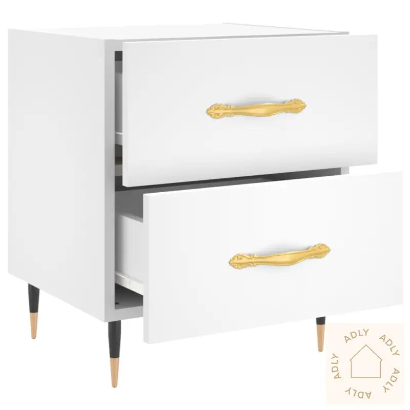 Nattbord Hvit 40X35X47,5 Cm Konstruert Tre