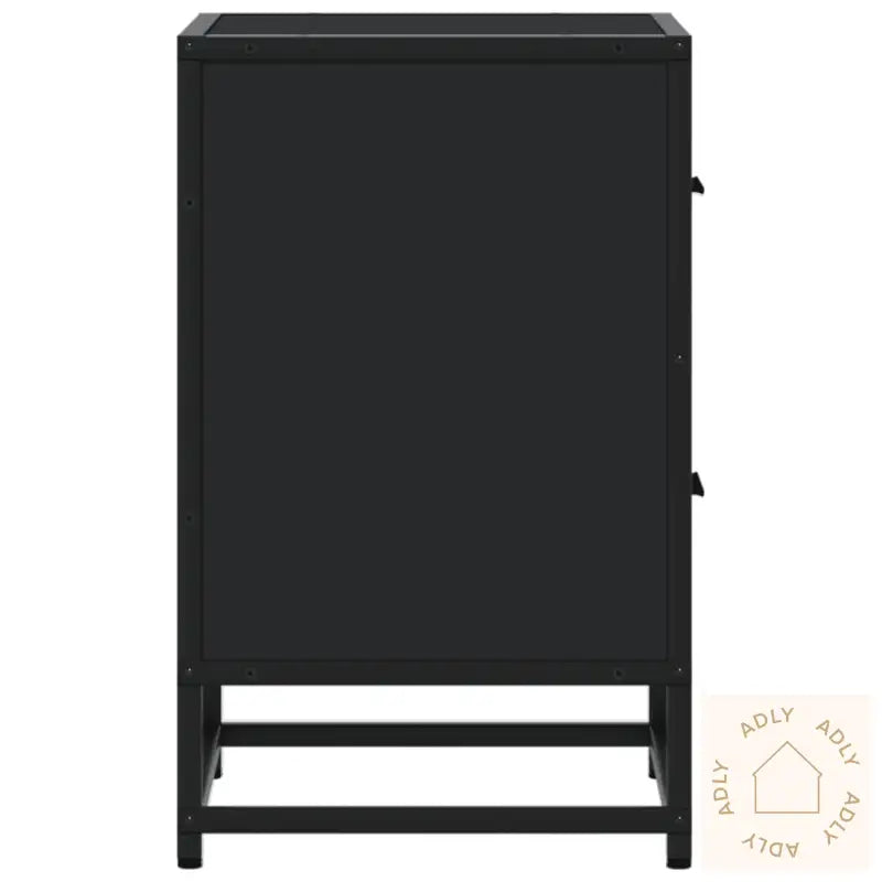 Nattbord 2 Stk Svart 40X31X50 Cm Heltre Furu
