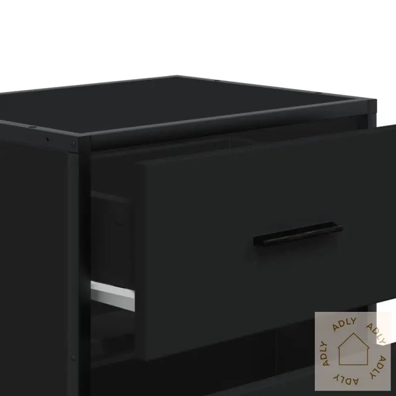 Nattbord 2 Stk Svart 40X31X50 Cm Heltre Furu