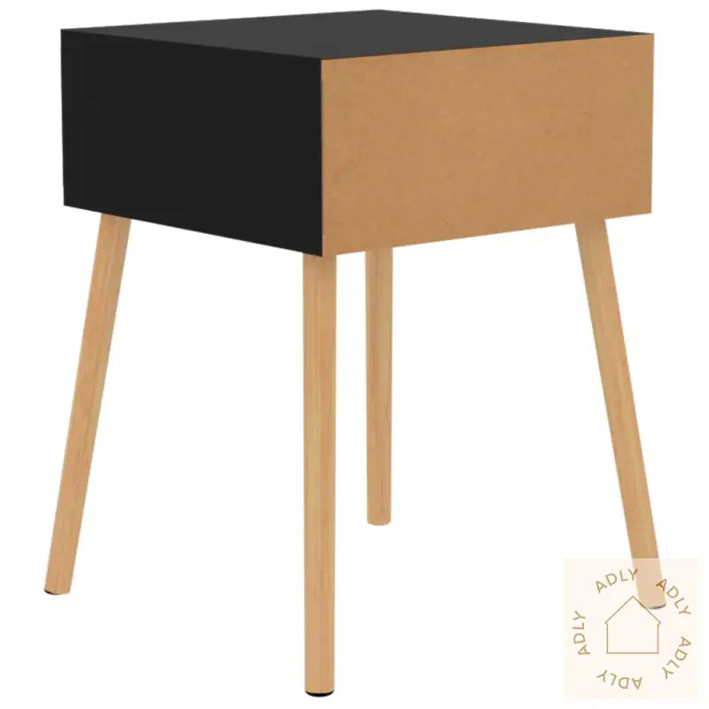 Nattbord 2 Stk Høyglans Svart 40X40X56 Cm Konstruert Tre