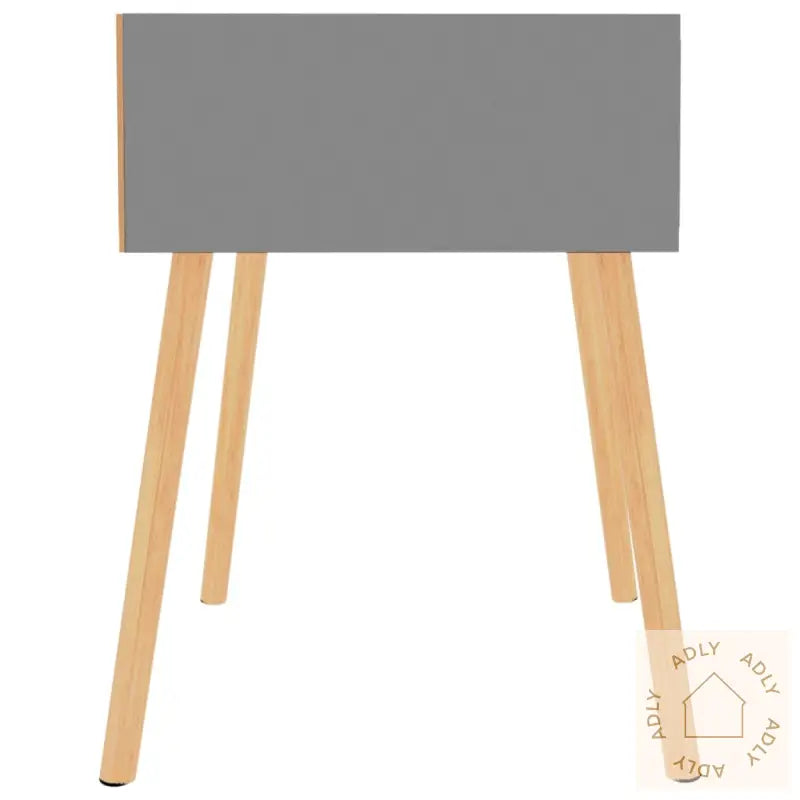 Nattbord 2 Stk Grå 40X40X56 Cm Konstruert Tre