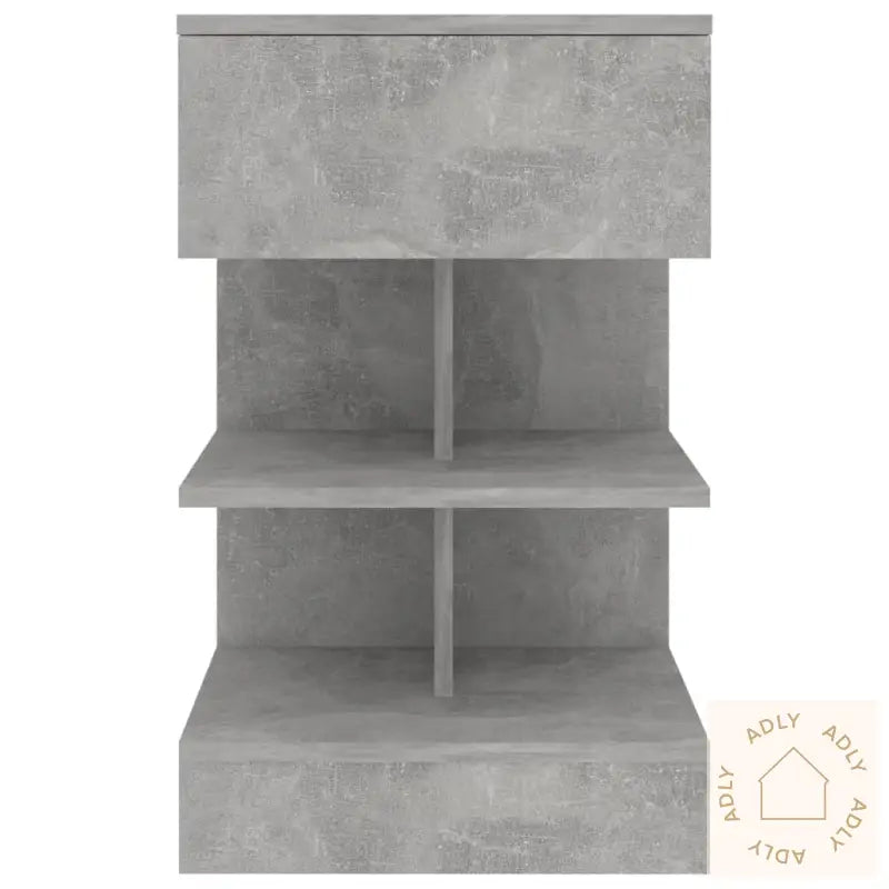 Nattbord 2 Stk Betonggrå 40X35X65 Cm