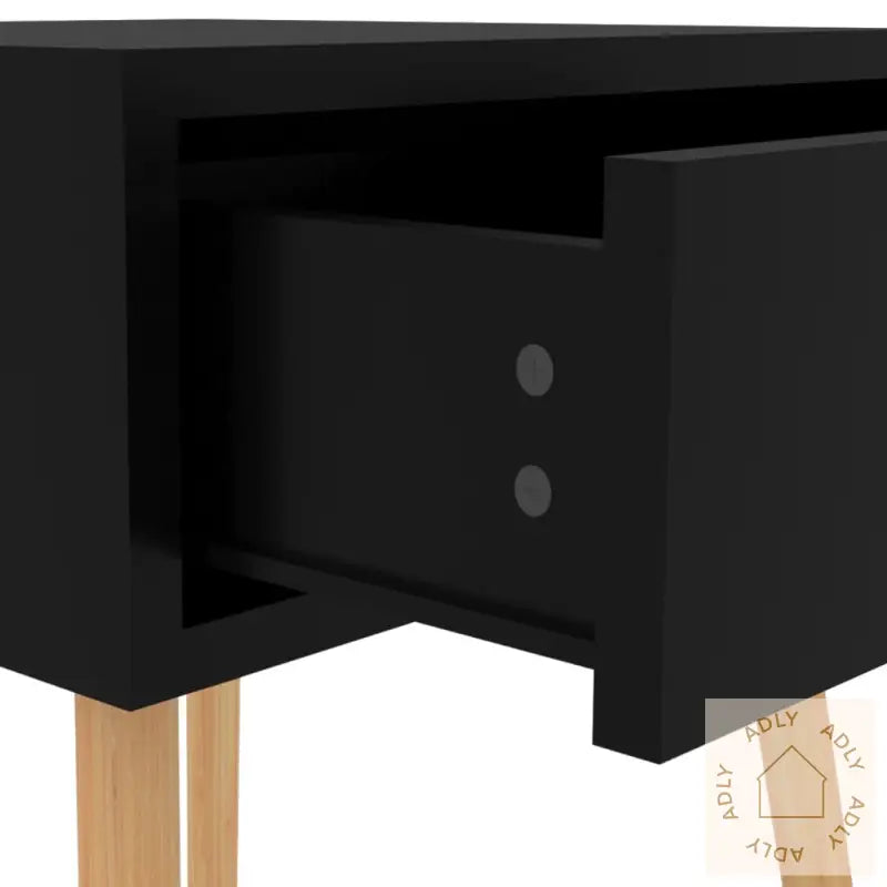 Nattbord 2 Stk Høyglans Svart 40X40X56 Cm Konstruert Tre