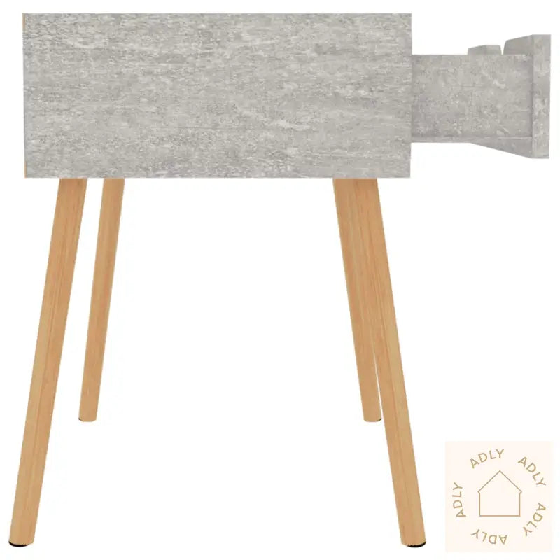 Nattbord 2 Stk Betonggrå 40X40X56 Cm Konstruert Tre