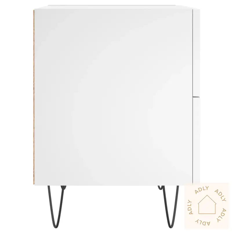 Nattbord 2 Stk Hvit 40X35X47,5 Cm Konstruert Tre