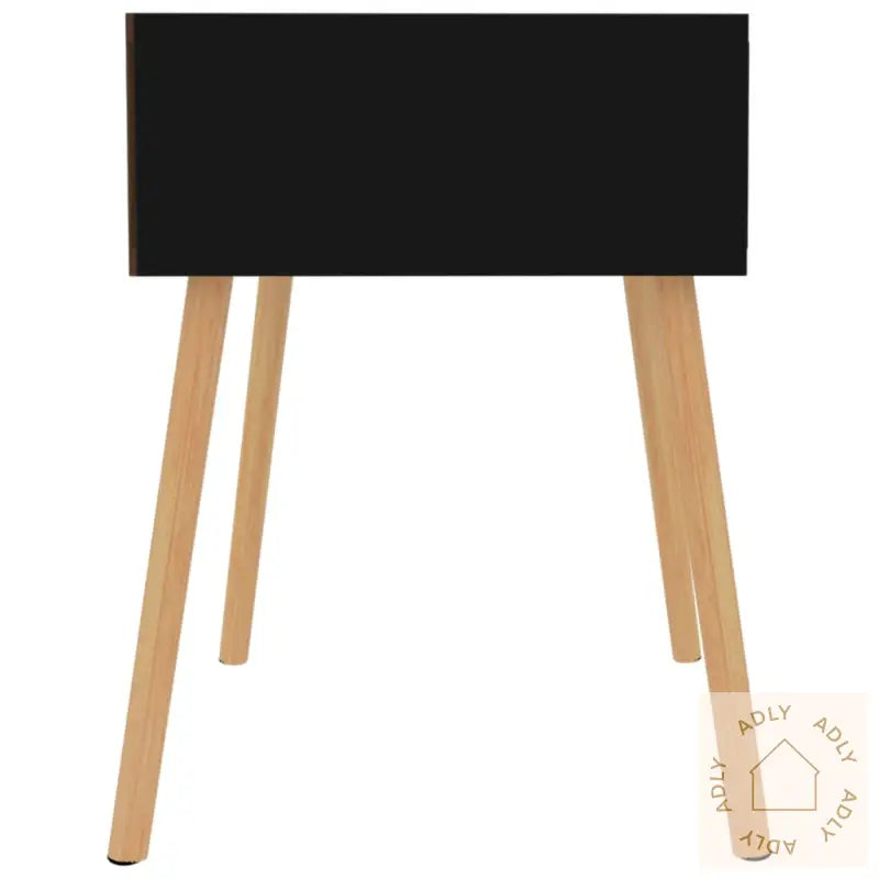 Nattbord 2 Stk Høyglans Svart 40X40X56 Cm Konstruert Tre