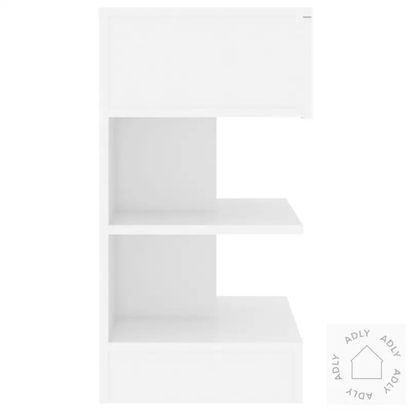 Nattbord Hvit 40X35X65 Cm Konstruert Tre