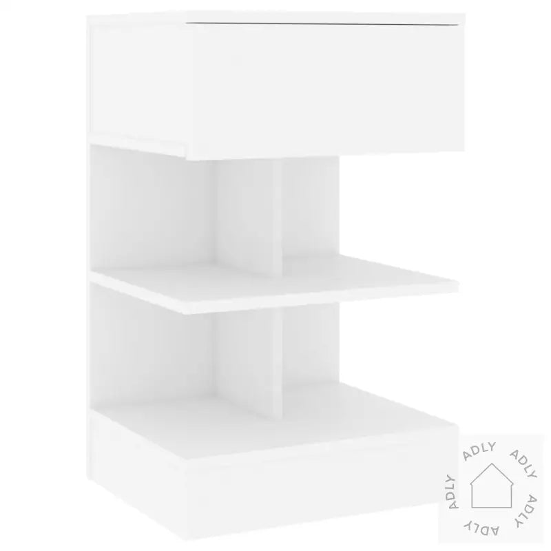 Nattbord Hvit 40X35X65 Cm Konstruert Tre