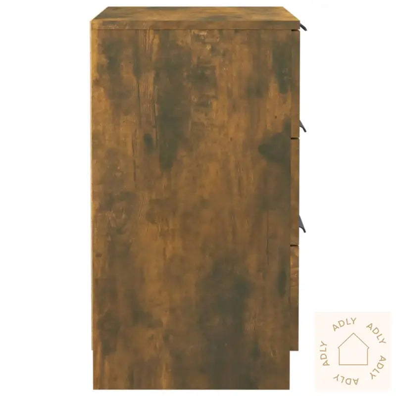 Nattbord 2 Stk Røkt Eik 40X36X65 Cm