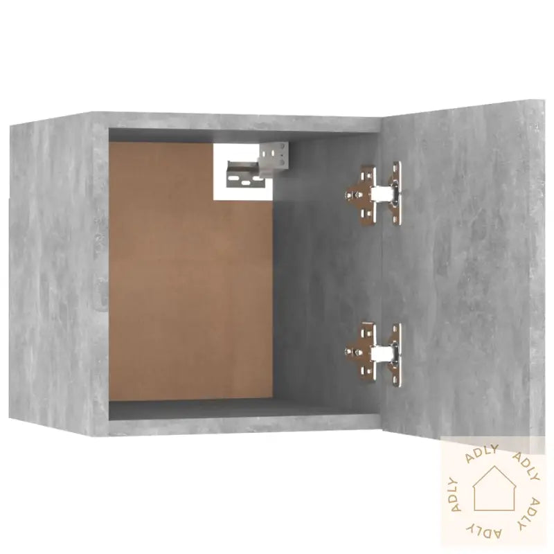 Nattbord 2 Stk Betonggrå 30,5X30X30 Cm Konstruert Tre