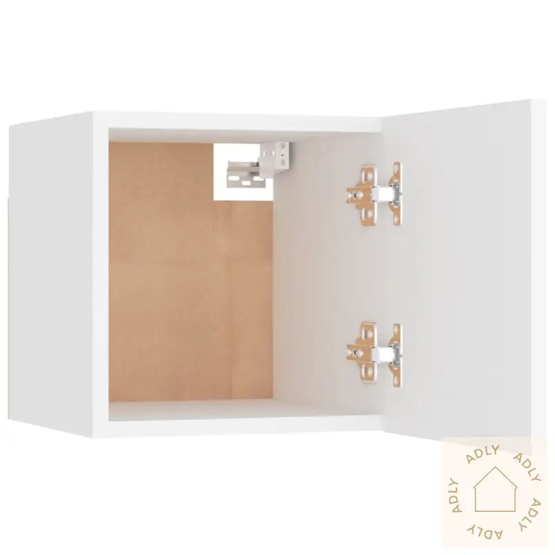 Nattbord 2 Stk Hvit 30,5X30X30 Cm Konstruert Tre