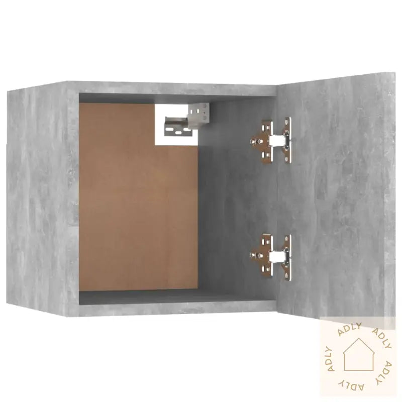 Nattbord Betonggrå 30,5X30X30 Cm Konstruert Tre