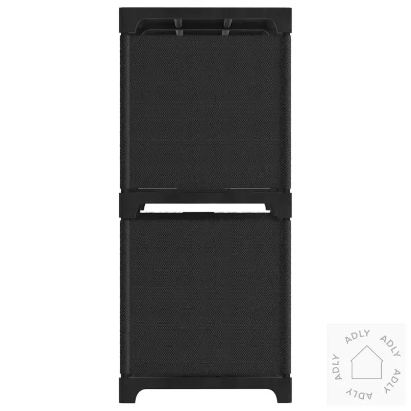 Displayhylle Med 4 Kuber Svart 69X30X72,5 Cm Stoff