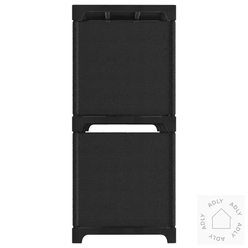 Displayhylle Med 5 Kuber Svart 103X30X72,5 Cm Stoff