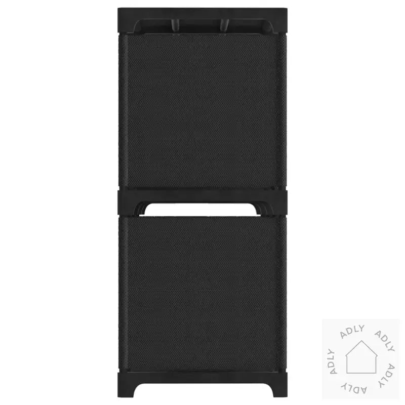 Displayhylle Med 6 Kuber Svart 103X30X72,5 Cm Stoff