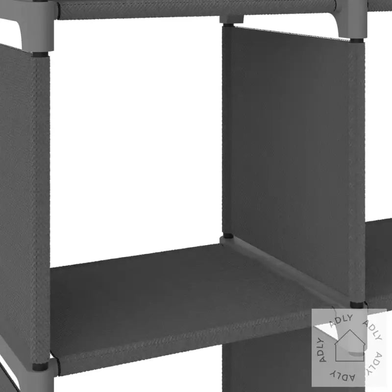 Displayhylle Med 4 Kuber Grå 69X30X72,5 Cm Stoff