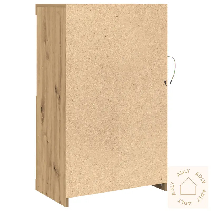 Sideboard Med Led Lys Artisan Eik 60,5X37X100 Cm