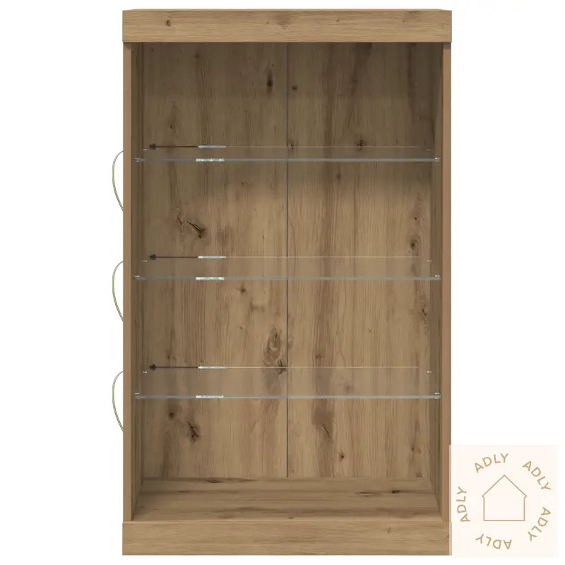 Sideboard Med Led Lys Artisan Eik 60,5X37X100 Cm