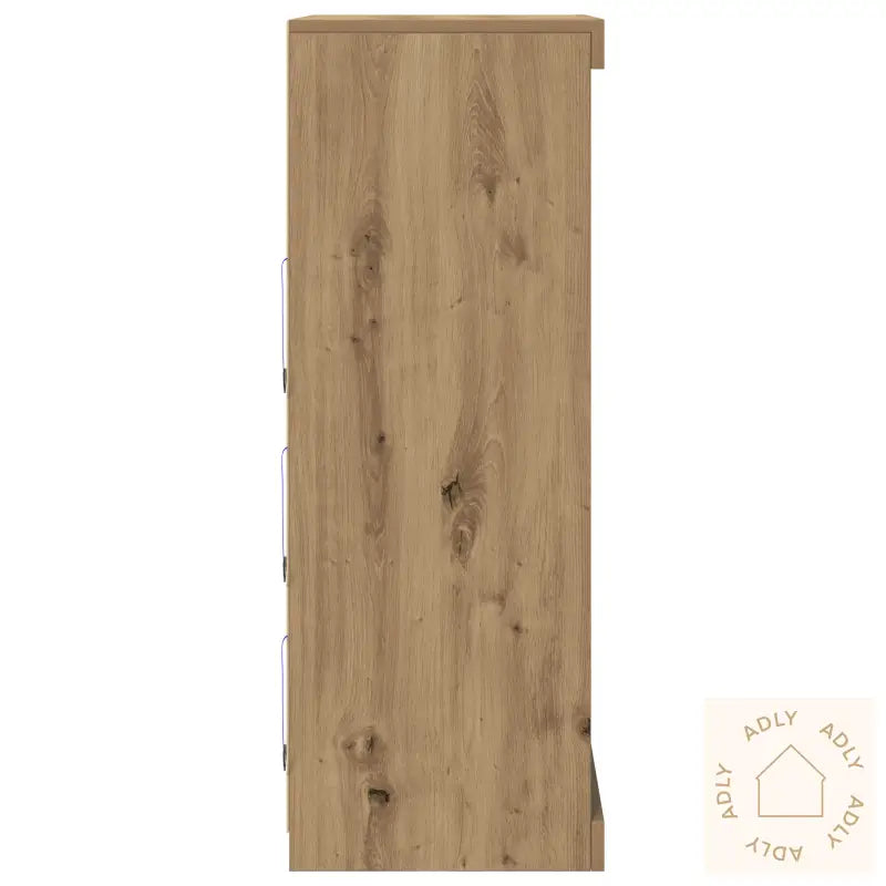 Sideboard Med Led Lys Artisan Eik 60,5X37X100 Cm