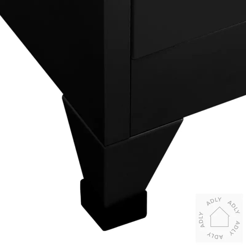 Oppbevaringsskap Svart 90X45X180 Cm Stål
