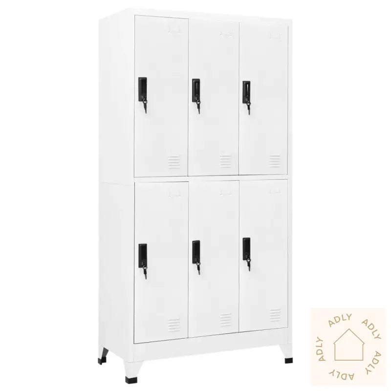 Oppbevaringsskap Hvit 90X45X180 Cm Stål