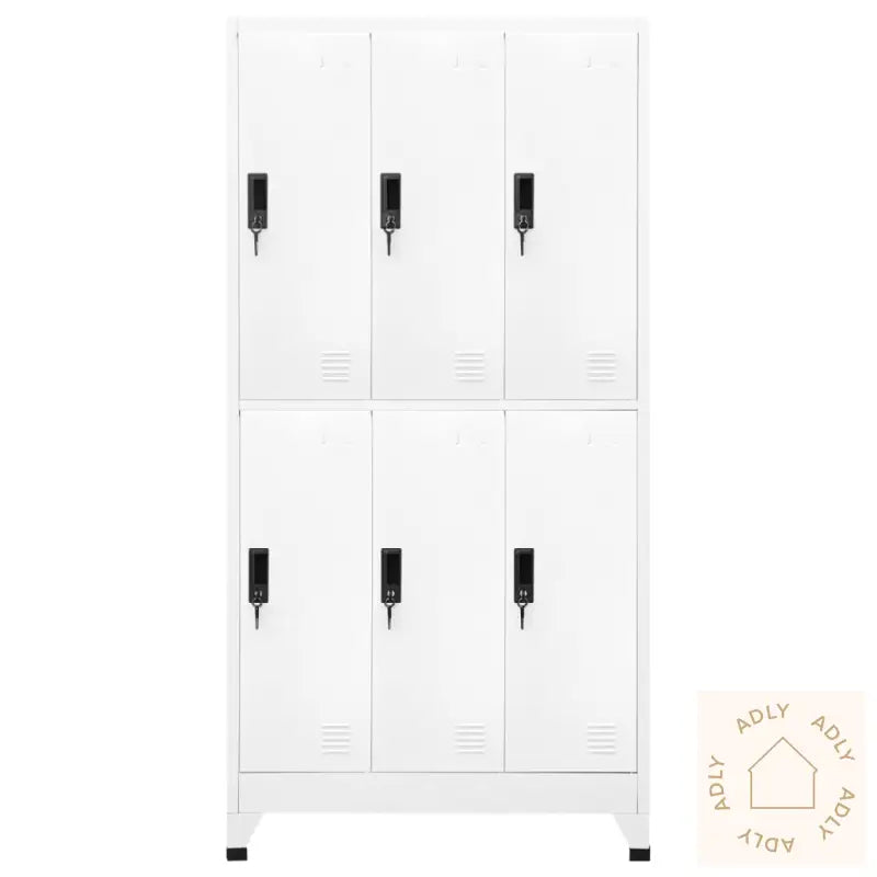 Oppbevaringsskap Hvit 90X45X180 Cm Stål