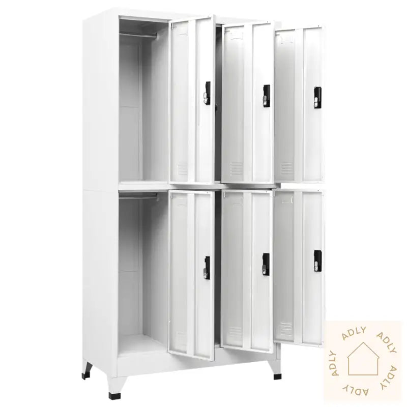 Oppbevaringsskap Hvit 90X45X180 Cm Stål