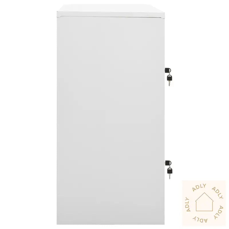 Oppbevaringsskap Lysegrå 90X45X92,5 Cm Stål