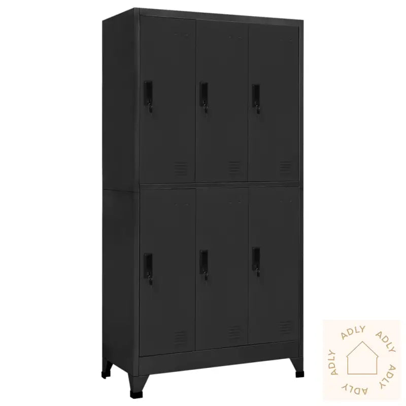 Oppbevaringsskap Antrasitt 90X45X180 Cm Stål