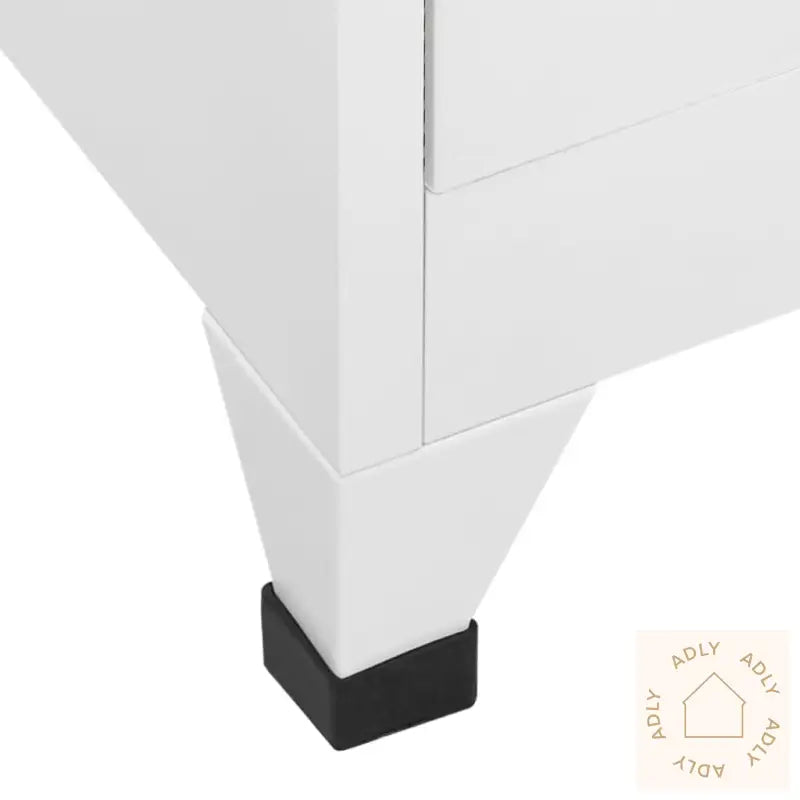 Oppbevaringsskap Hvit 90X45X180 Cm Stål
