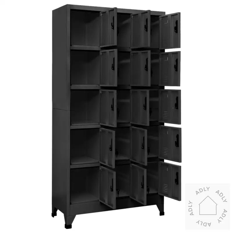 Oppbevaringsskap Antrasitt 90X40X180 Cm Stål