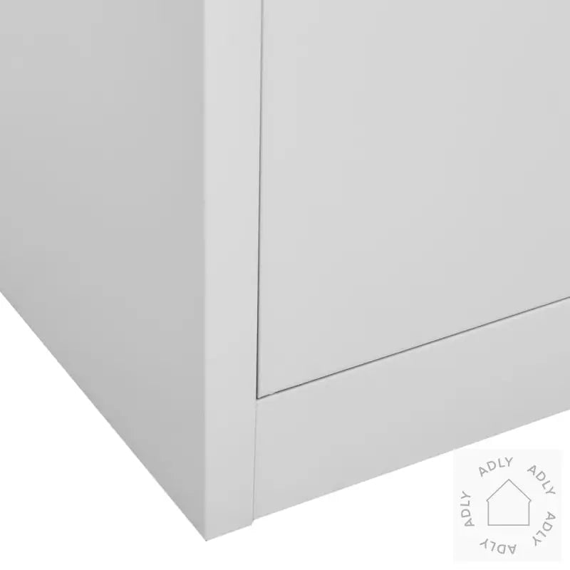 Oppbevaringsskap Lysegrå 90X45X92,5 Cm Stål
