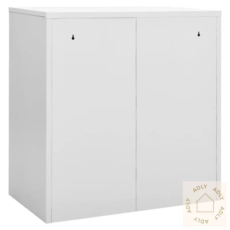 Oppbevaringsskap 2 Stk Lysegrå Og Rød 90X45X92,5 Cm Stål