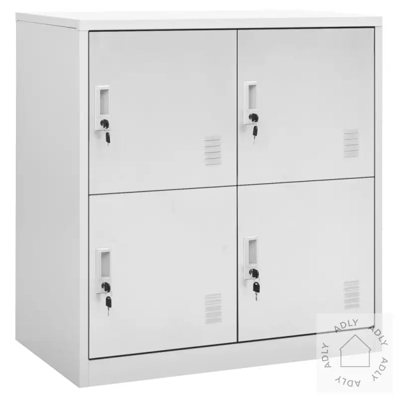 Oppbevaringsskap 5 Stk Lysegrå 90X45X92,5 Cm Stål
