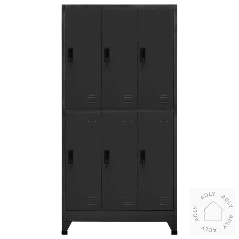 Oppbevaringsskap Antrasitt 90X45X180 Cm Stål