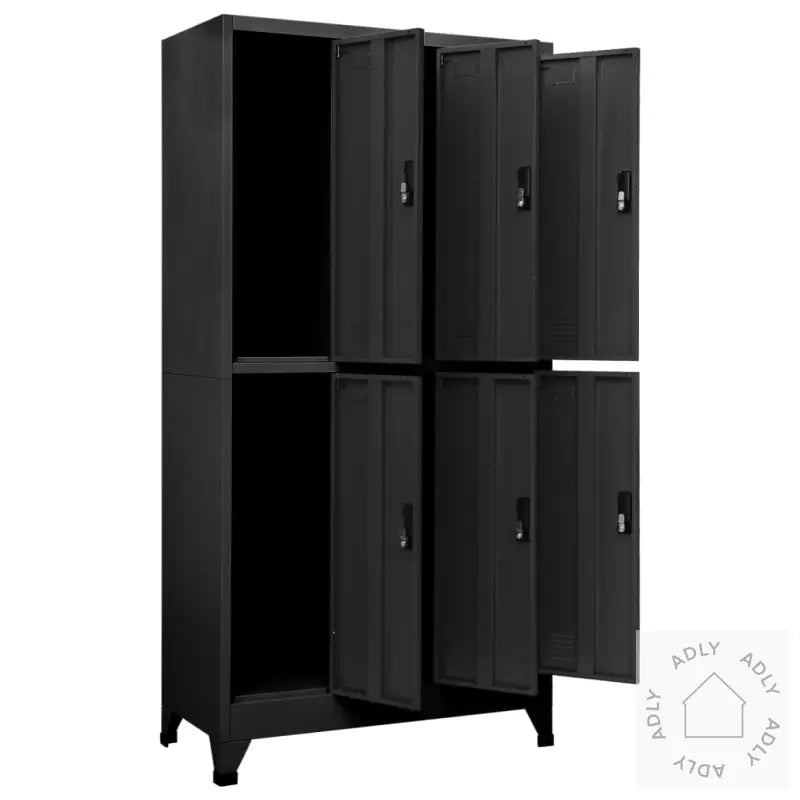 Oppbevaringsskap Antrasitt 90X45X180 Cm Stål