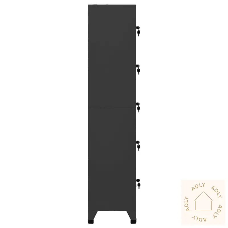 Arkivskap Antrasitt 38X40X180 Cm Stål