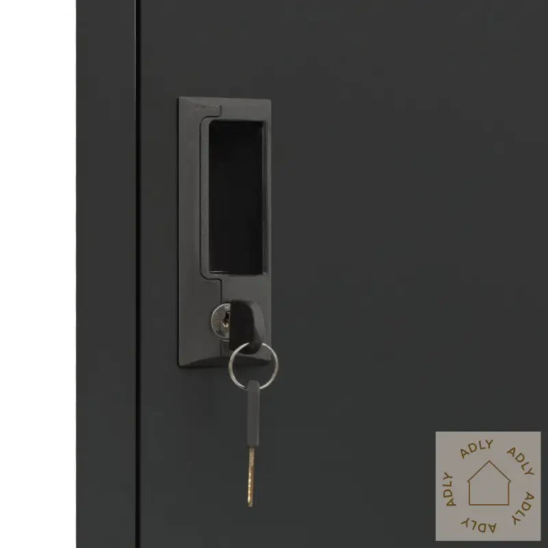 Arkivskap Antrasitt 38X40X180 Cm Stål