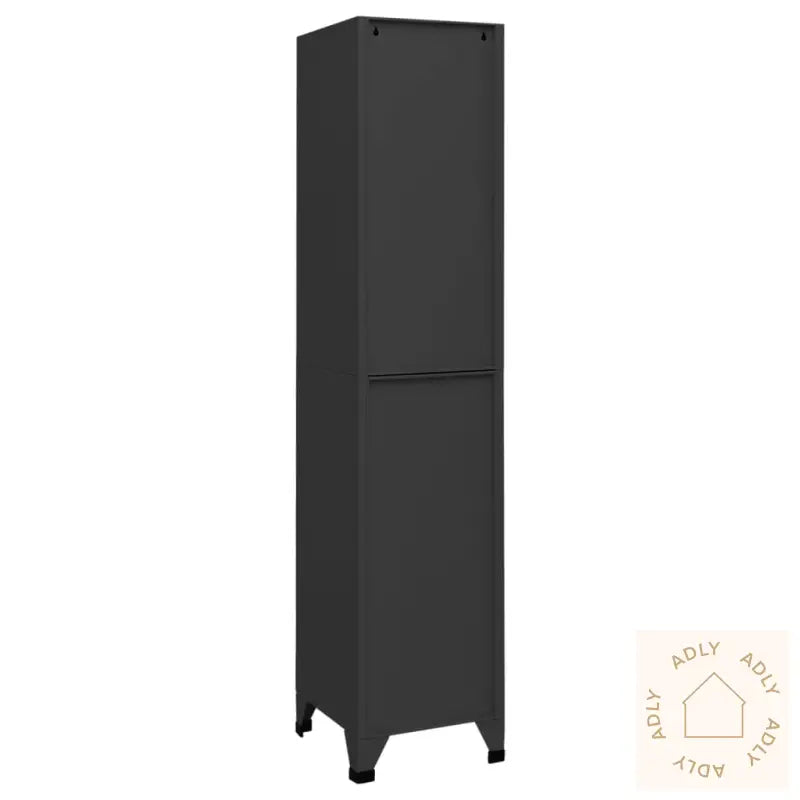 Arkivskap Antrasitt 38X40X180 Cm Stål